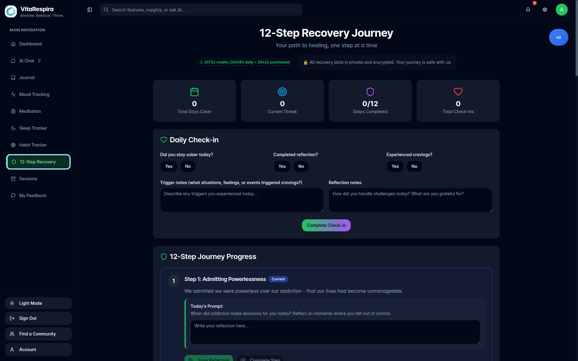 VitaRespira 12-Step Program
